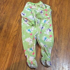 Joe Boxer Green Baby Onesie with Bunny and Heart Print